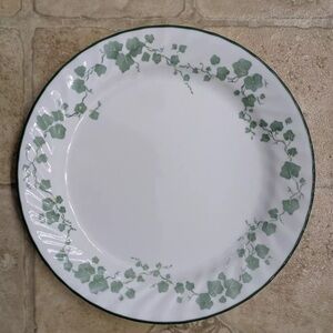 2-VTG Corelle/Corningware Swirl Rim 10.15in Dinner Plates “Callaway Ivy” PERFECT